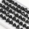 10/15/20 Stück/Los Retro Gothic Punk Totenkopfringe Herren Damen Charm Rock Cool Mode Schmuck Accessoire Täglich Party Geschenk Zufälliger Stil