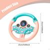 Kids Steering Wheel Toy Children Driver Car Game Sound Gift Driving for Travel Hand Eye