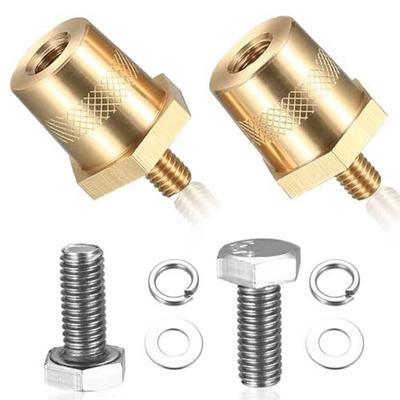 Battery Pole Terminals Brass Battery Pole Positive Negative M6 Male M8 Female  Car Battery Variable Diameter Head Connector