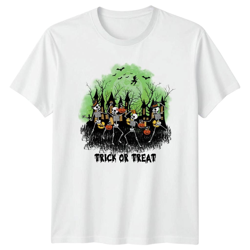 Trick Or Treat TShirt Skeleton Halloween Gift For Him And Her
