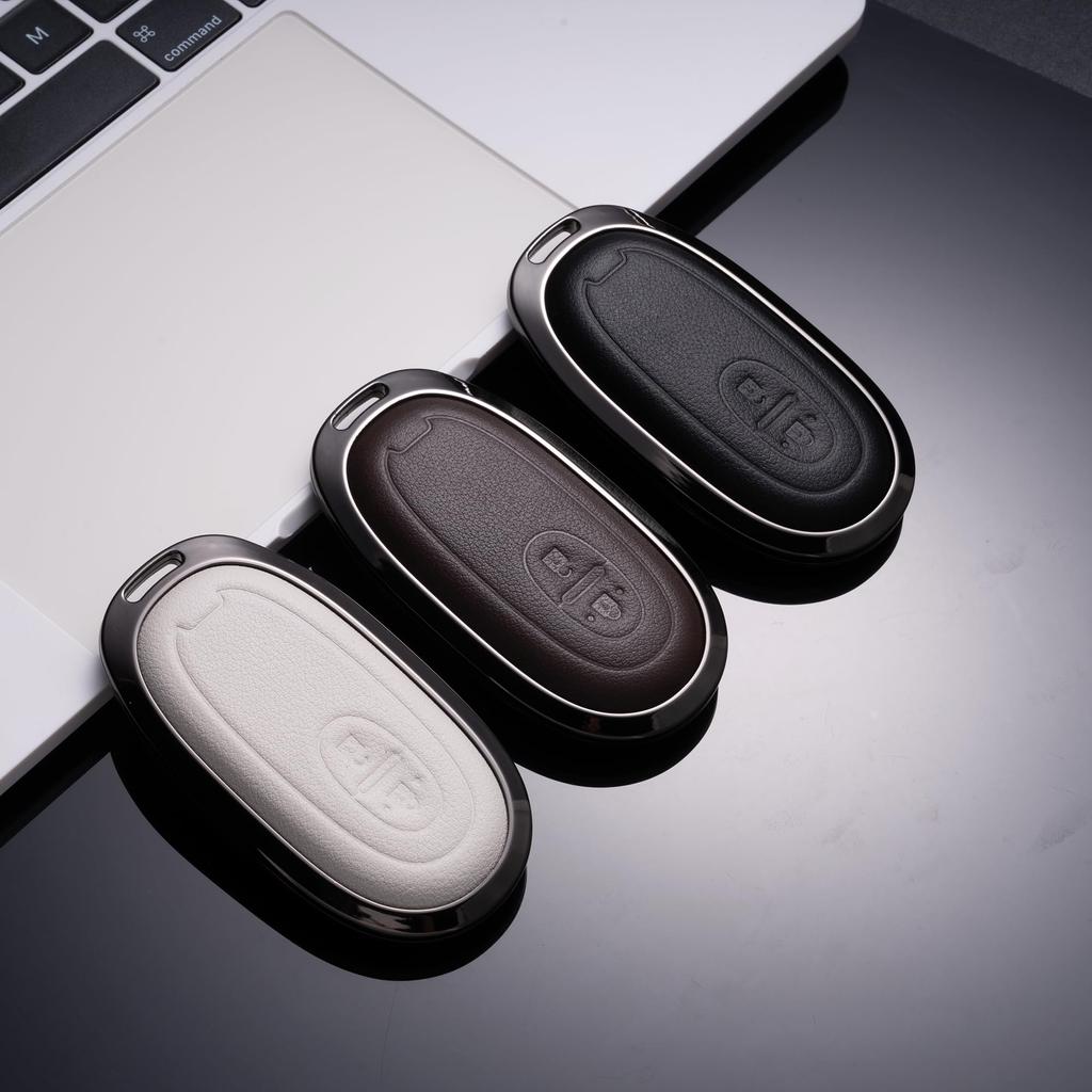 [PIMOHI] Compatible with Suzuki Key Case Metal Genuine Leather Wagon