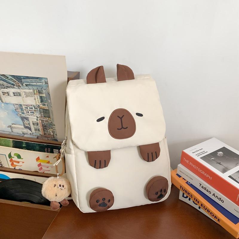 School bag girl cute junior high school student large capacity versatile backpack college student simple ugly shopping backpack