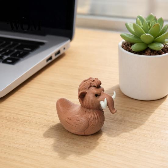 Rustic Home Decor Mammoth Duck Figurine, 3D Printed Ornament, Funny Novelty Decoration Statue, Desktop for Table Shelf Figurine