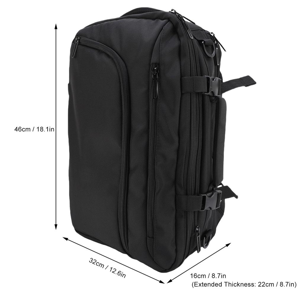 [Denash] Vacuum Compression Backpack with Travel Pump, Large Carry-on Size, Air Backpack for Men, Expandable 36-55L Large Capacity, Wet & Dry