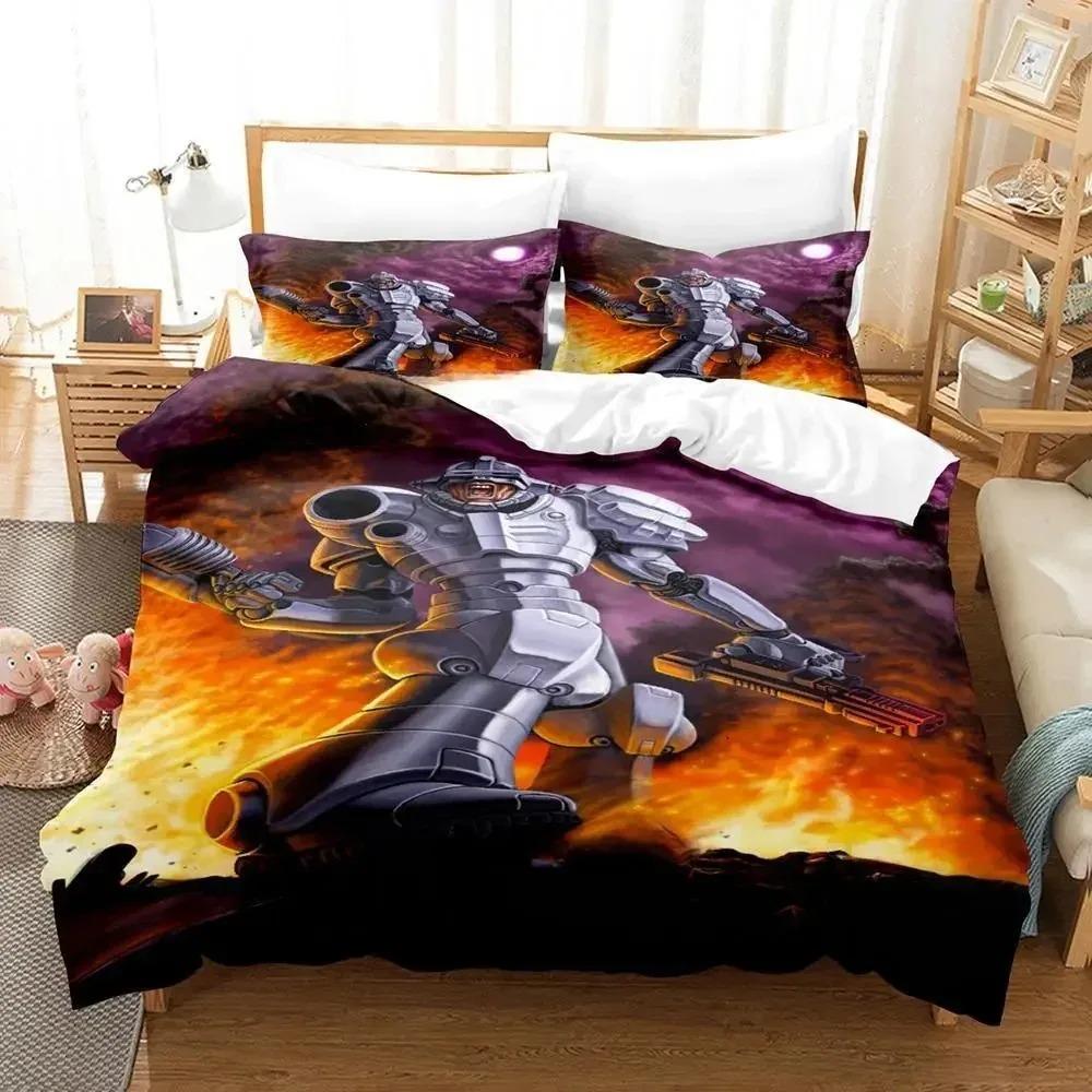 Kawaii Pipkin Pippa Bedding Set Single Twin Full Queen King Size Bed Set Adult Kid Bedroom Duvet cover Sets Anime Bed Sheet Set