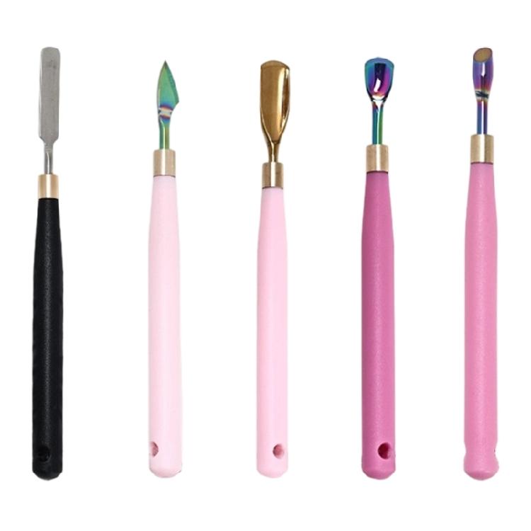 

Premium Steel Manicure Pusher Tool With NonSlip Grip For Effective Dead skins Removal And Perfect Gel Distribution 1