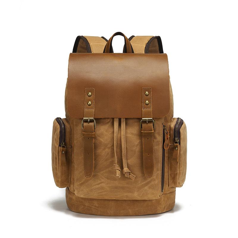 

Рюкзак мужской и женский для спорта на открытом воздухе походная сумка дорожный рюкзак студенческая сумка сумка холст хаки