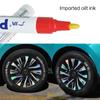Rotulador De Goma Para Rueda De Coche, Marcador De Pintura Permanente De Metal, Con Retoque De Grafiti, Resistente Al Agua, 1 Pi