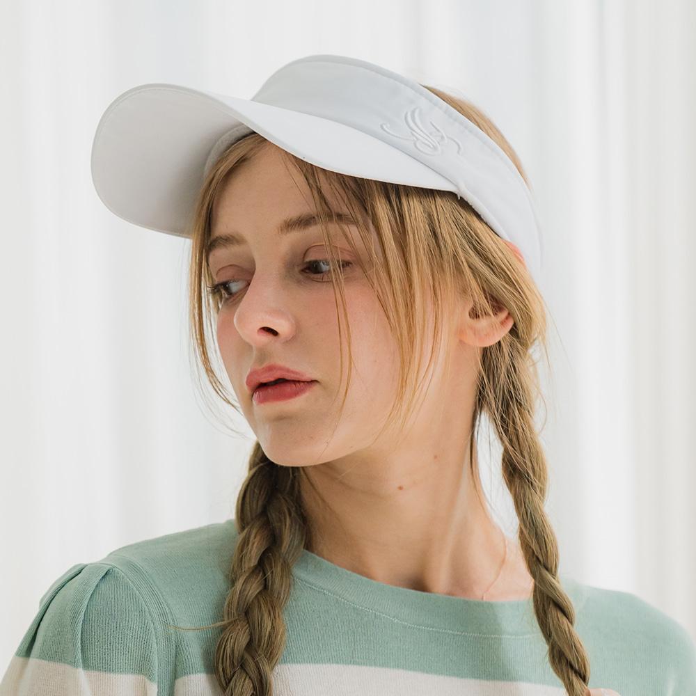 BENECIA12 Ribbon Visor White