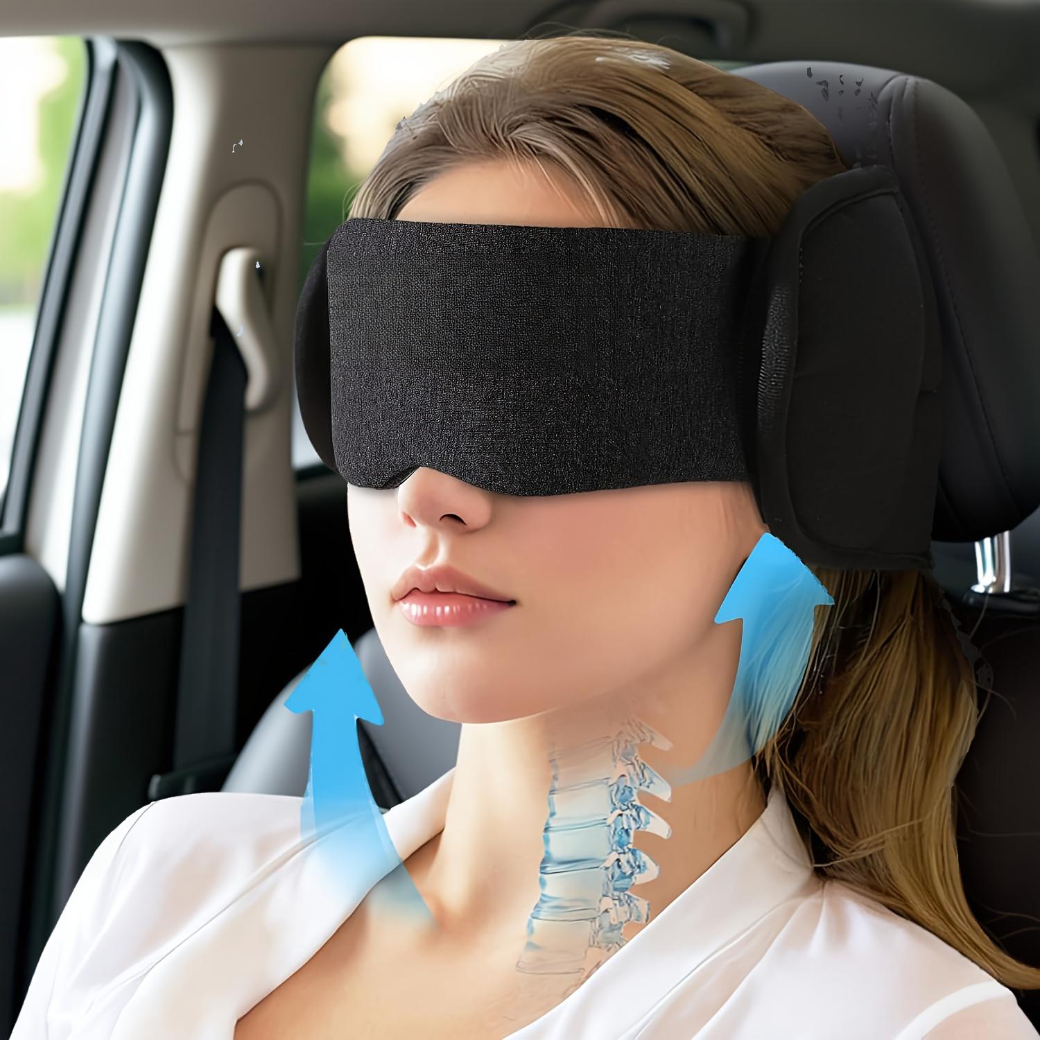 

Набор масок для глаз, дорожная подушка для шеи с маской для глаз, светонепроницаемая и дышащая фиксированная поддержка для сна, супермягкая регулируемая, дорожная маска для глаз