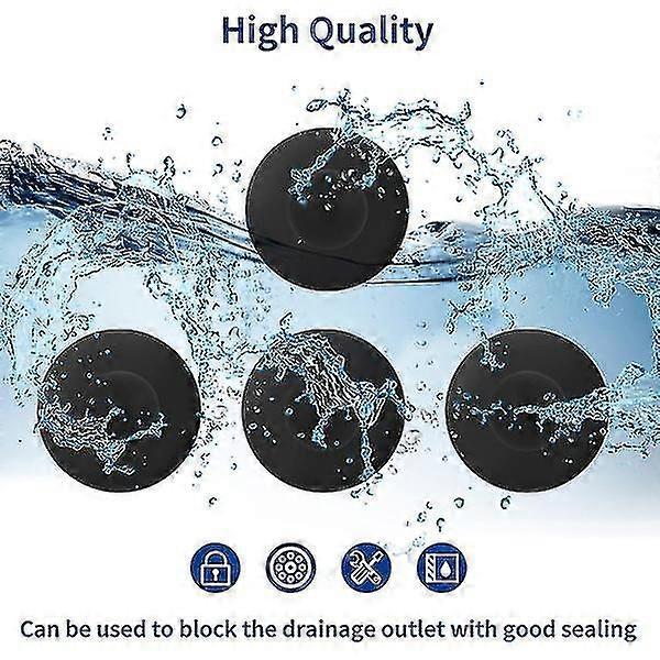 4er-Pack Poolwandstopfen Ersatzteile - Oberirdischer Pool Filterpumpe Filterlochstopfen Kompatibel mit Intex und Bestway