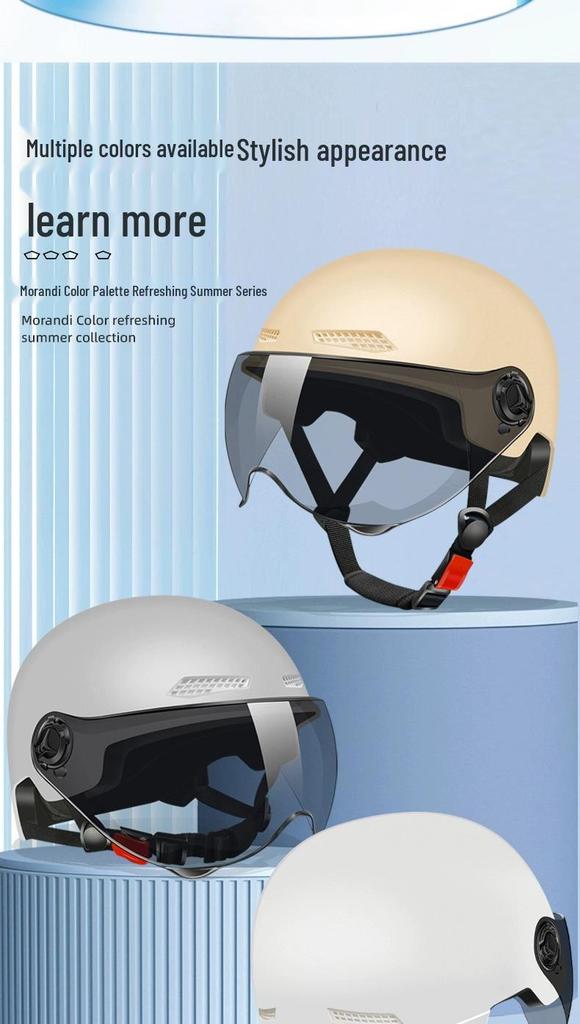 3C Certified Lightweight Electric Bike Helmet with Sun Protection for Men and Women