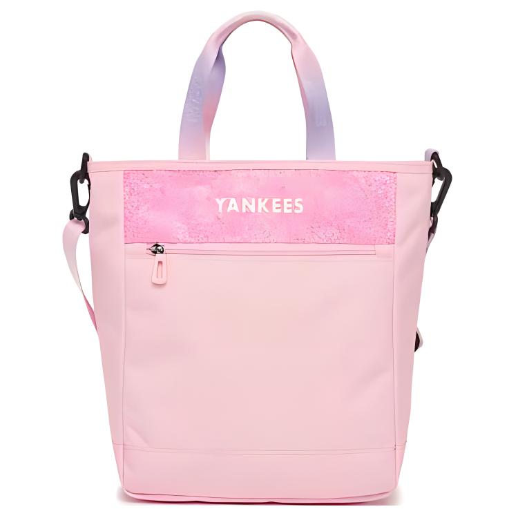 MLB Solid Color Logo Print Large Capacity Zipper Closure Backpack Kids backpack Pink 7FBK0033N50PKL