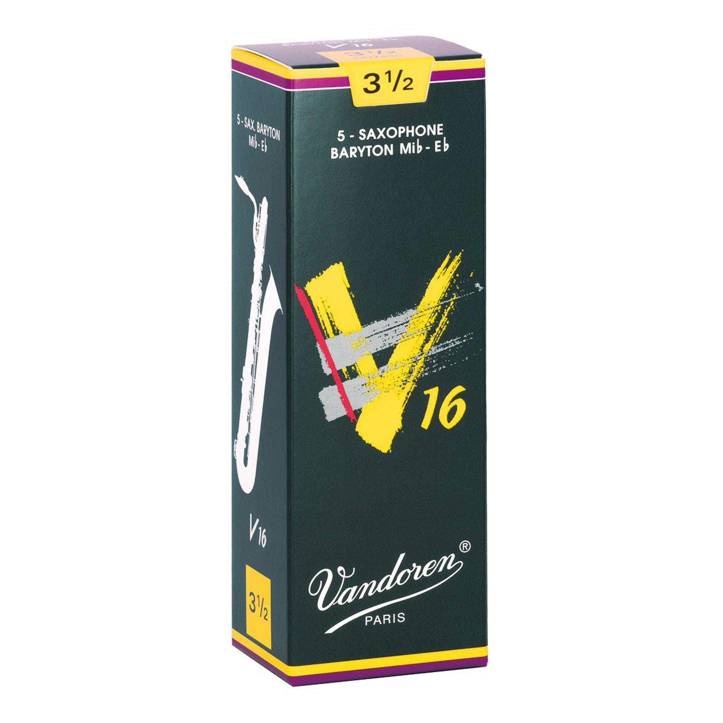 

Vandoren Baritone Saxophone Reeds V16, Hardness: 3-12 (Pack of 5)