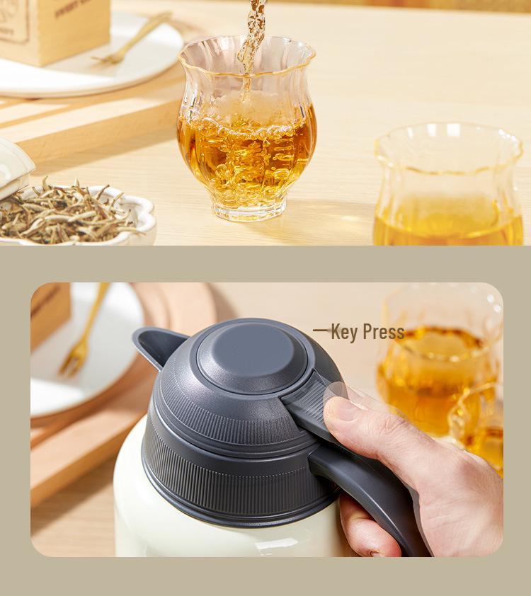 316 Stainless Steel Large Capacity Teapot & Tea Infuser Flask for Home or Office Boiling & Steeping