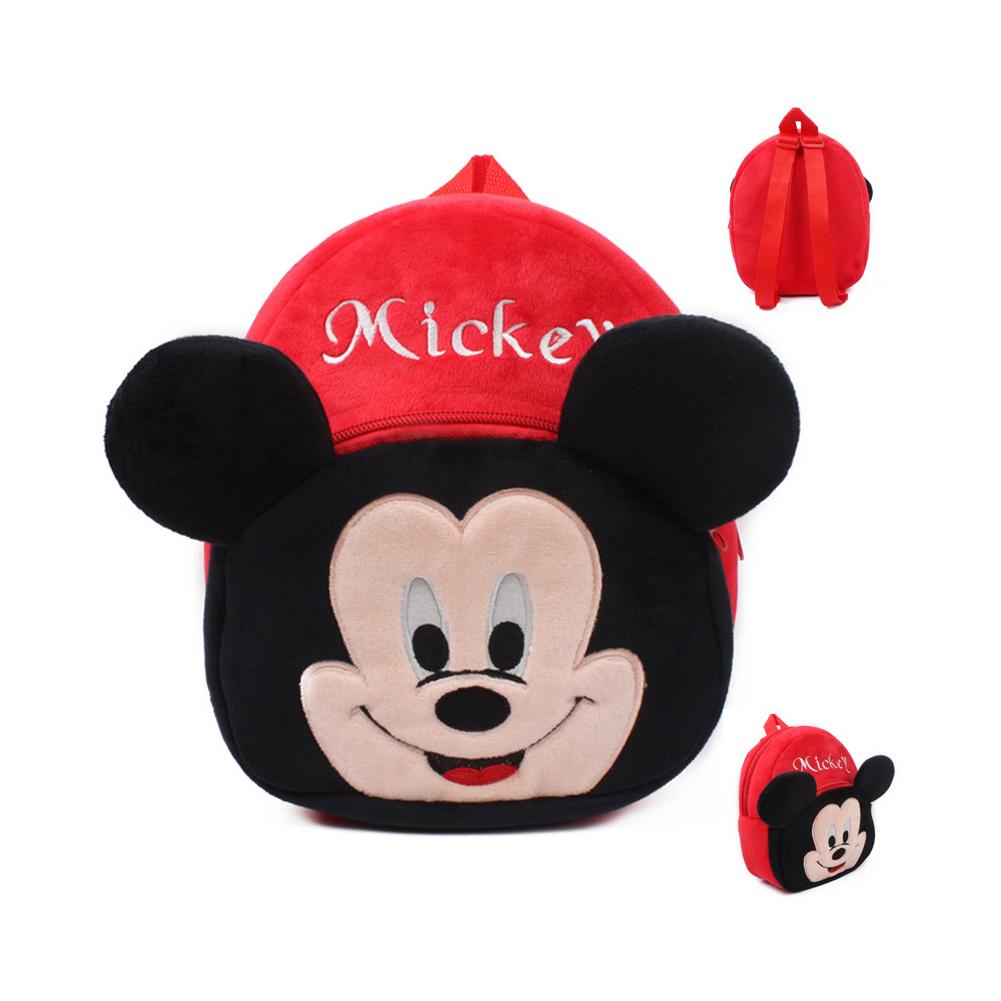 Kids Unisex Cute Cartoon Shape Soft Plush Backpack Large Capacity Travel Bag School Bag