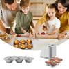 Pan | 6 Cup Cupcake Aluminum Pans Favorite Tin Size For Baking Cupcakes: 10 Baking Sheets For Oven Nonstick Set