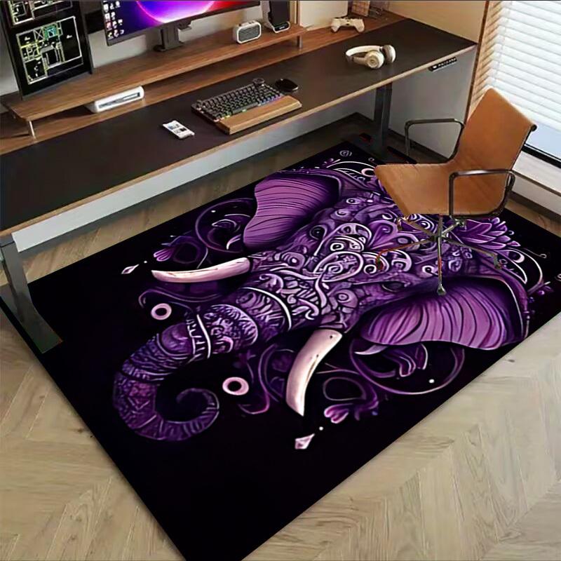 1pc elephant pattern Carpet, Office Rug Outdoor Mat Home Decor Area Carpet Festival
