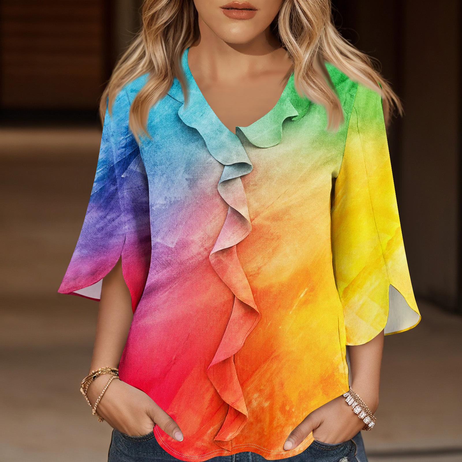 Рубашки с рукавом 3/4 для женщин — фото 9