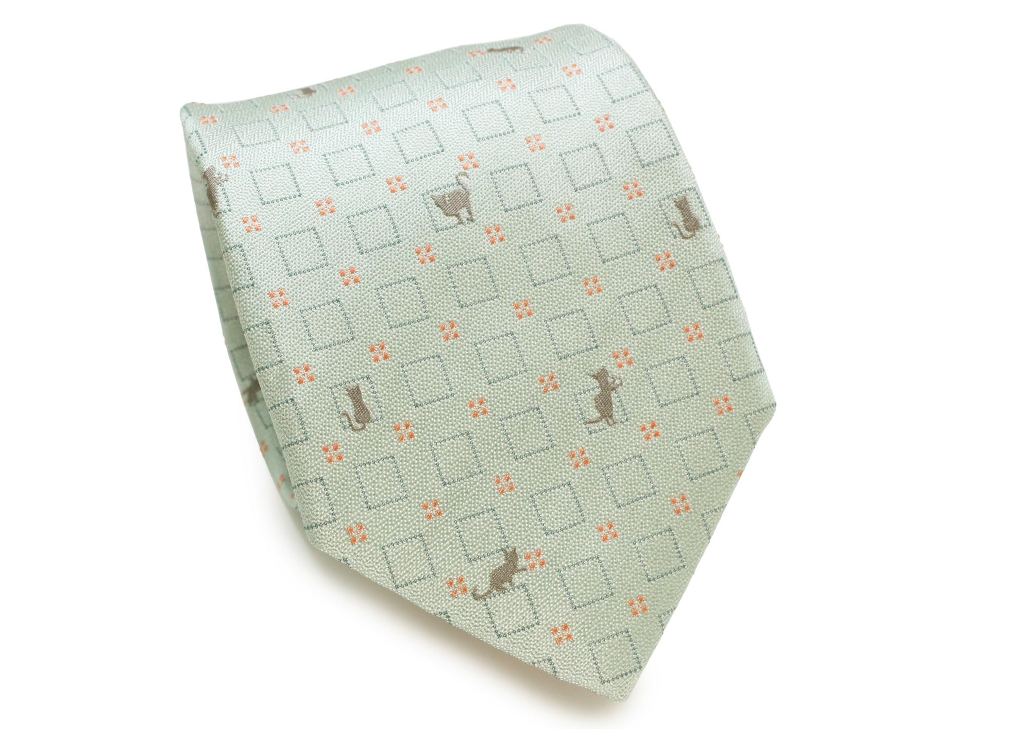 

Галстук шелковый квадратный с котом Simon Carter [SIMON CARTER] & (Ледяной зеленый)