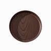 20/26/32/38cm Imitation Wooden Tray Round Shape Food Tray Imitation Wooden Serving Tray  Home Use