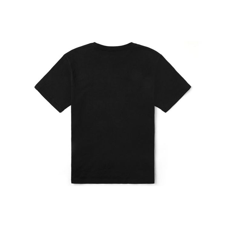 Vans Logo Print Round Neck Short Sleeve T-Shirt Men Tops Black VN0A4P58BLK