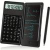 Scientific Calculators10-Digit LCD Display Foldable Calculator With Handwriting Board, Dual Battery Powered forTeacher, Engineer