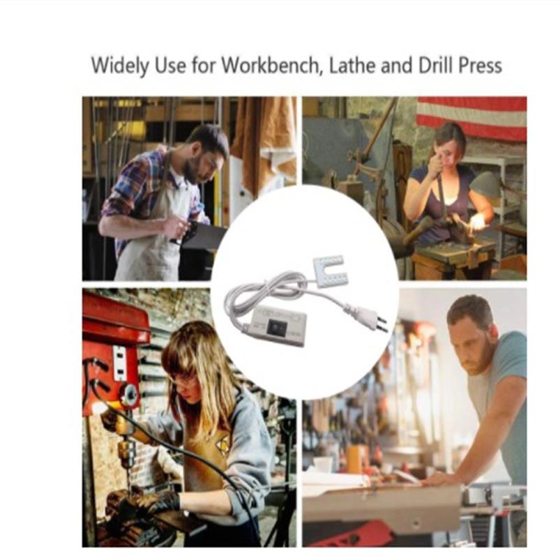 10LED U-förmiges LED-Nähmaschinenlicht mit Magnetfuß für Nähmaschine 110-250V EU/US-Stecker