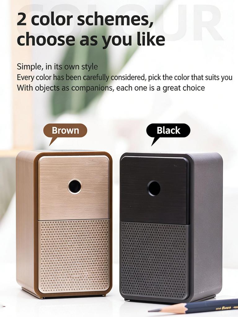Manual Pencil Sharpener Alloy Steel Blade Compatible Multiple Pencils with 5 Adjustable Tip Auto Eject Broken Lead for Artists Students and Sketching