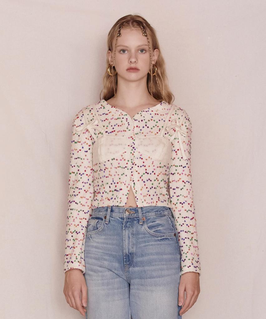 Pabeleupinggeo Bustier Layered Dot Knit