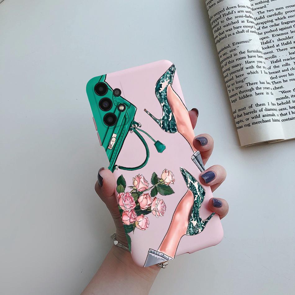 For Cover Samsung Galaxy A13 A33 A53 A73 5G Beautiful Girl Soft Silicone Case For Samsung A13 4G A 13 A135F GalaxyA13 Funda Case