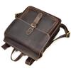 Genuine Crazy Horse Leather Backpack for Men & Women - A4 Books Top Layer European Style Bag