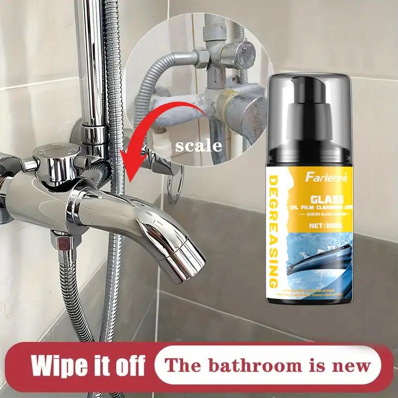 Bathtub Glass Refinishing Paste - Effective Product for Hard Water Spots On Shower Doors, Tiles, and Stainless Steel - Suitable