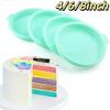 New 4/6/8Inch Round Cake Mould Silicone Diy Silicone Cake Pan Nonstick Surface Reusable Bakeware Mold Baking Tool