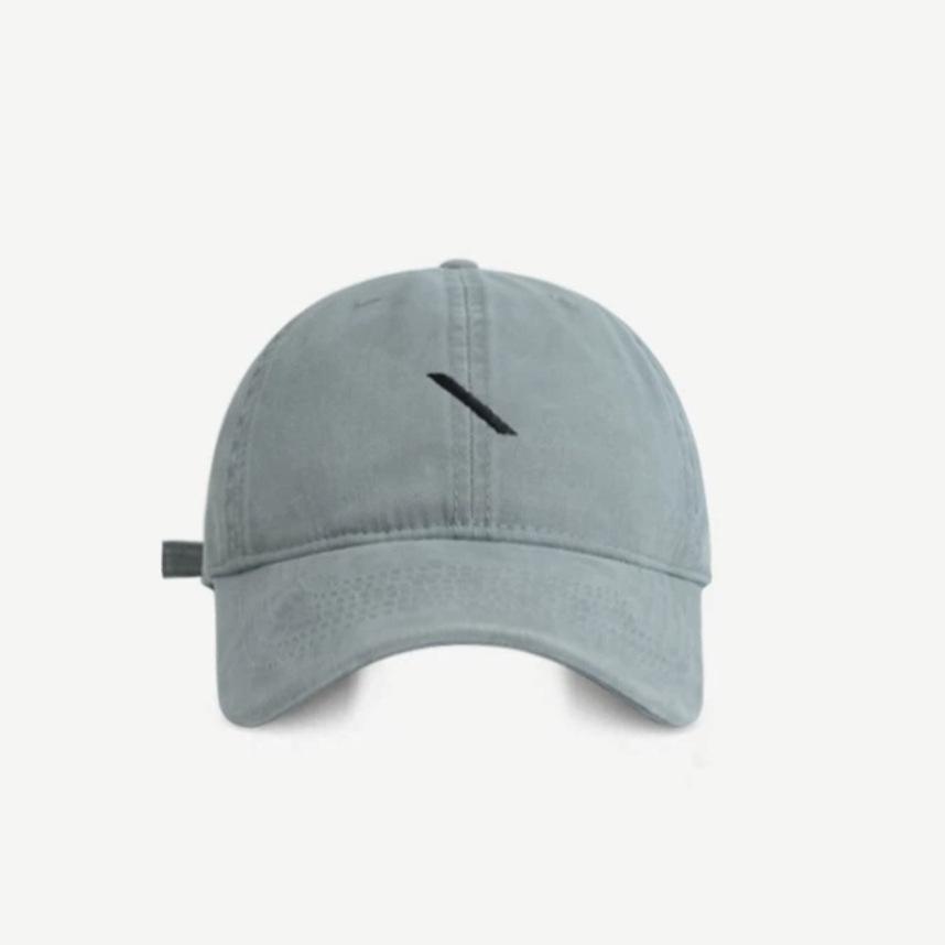 New Versatile Korean style Simple Embroidered Baseball Cap for Women  Wide brimmed Couple Baseball Caps for Men