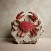 European & American Creative Rhinestone Crab Brooch - Women's Exaggerated Alloy Animal Pin Corsage Accessories, New Design.