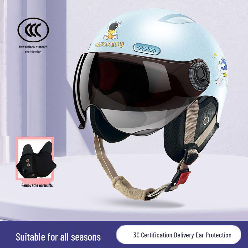 

Certified Unisex Electric Scooter Helmet: Sun Protection & All-Season Safety for Women & Kids Head circumference 49-54, suitable for ages 6-16