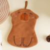 Kapibara Cartoon Hanging Hand Towel Thickened Handkerchief Towel Without Hair Loss Kitchen Children's Small Towel Absorbs Water and Dries Quickly