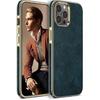 LOHASIC for iPhone 13 Pro Max Leather Case, Slim Luxury Business PU Non-Slip Grip Shockproof Bumper Full Body Protective Cover Men Phone Cases for