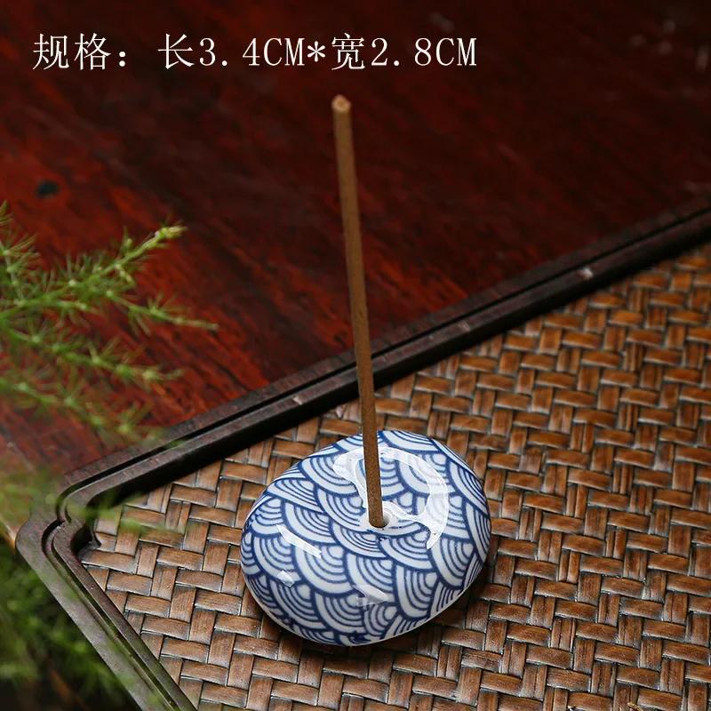 1PC Japanese Style Ceramic Incense Stick DIY Home Bedroom Aromatherapy Incense Holder Decoration