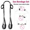 BDSM Bondage Set Adult Sex Game Handcuff Ankle Restraints Sextoy Couple Slave Sex Products Erotic SM Soft Cuffs Bondage Gear 18