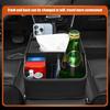 Leather Car Seating Storage Box with Cup Holder, Space Saving Organizers Suitable for Vehicle Interior Comfort Commuters