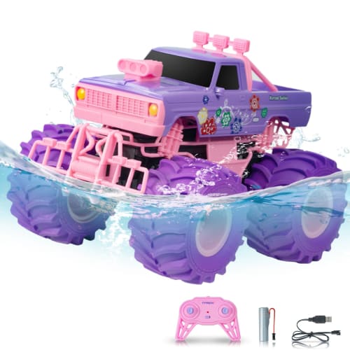 Carox RC Car, Amphibious Off-Road Toy for Kids, 360-Degree Rotation, 50-Minute Operation Time, 2.4GHz Wireless, Battery Included, Boys and Kids Ages 6