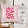1pc 2D Flat Valentine'S Day Romantic Striped Throw Pillow Covers Peach Beige Cozy Decora