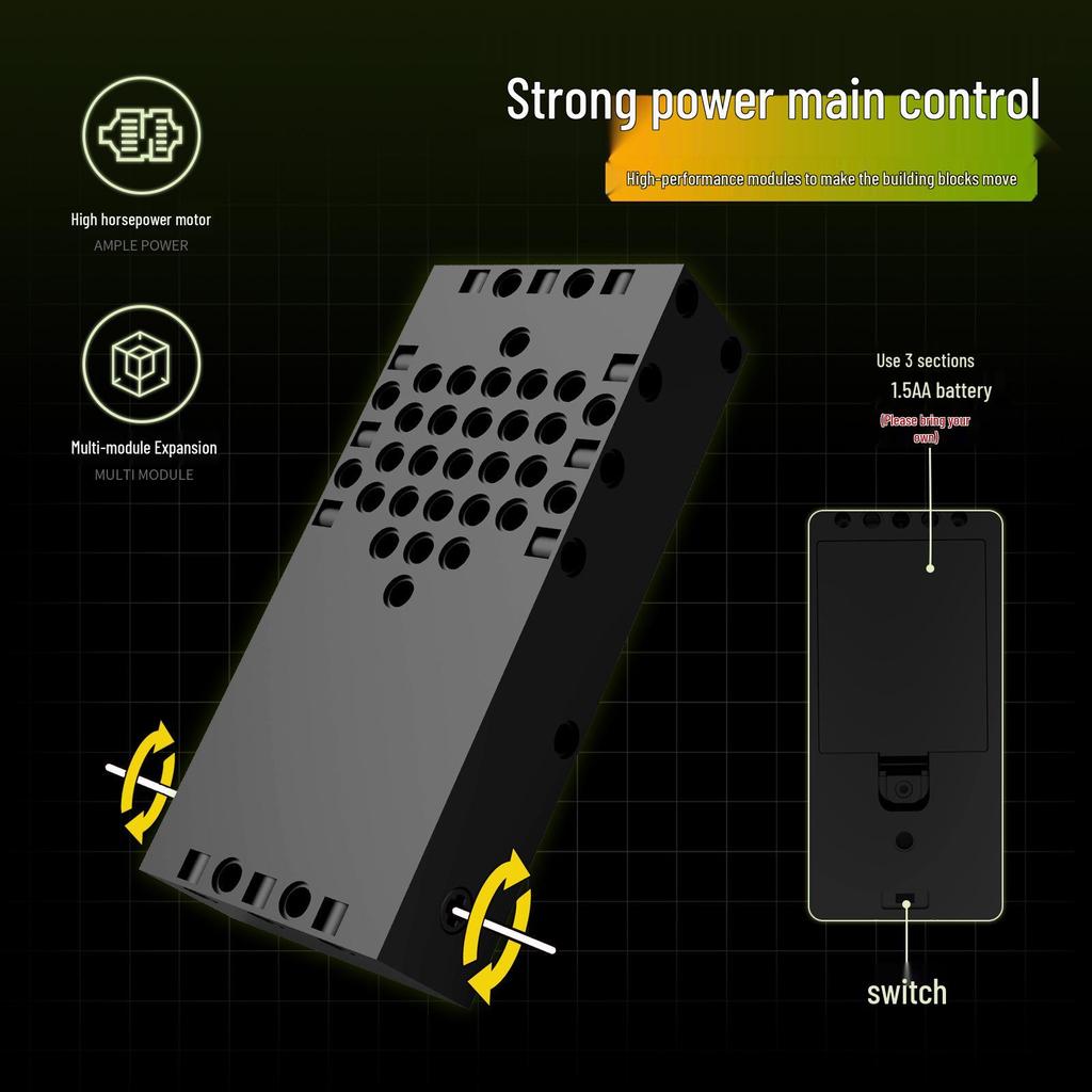 Programmable 5-in-1 Remote Control Moon Robot for Science Education, Compatible Building Blocks