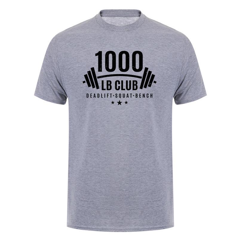 1000 Lb Club Deadlift Squat Bench Weightlifting T Shirt Bodybuilder Gym Fitness Tshirts Da537