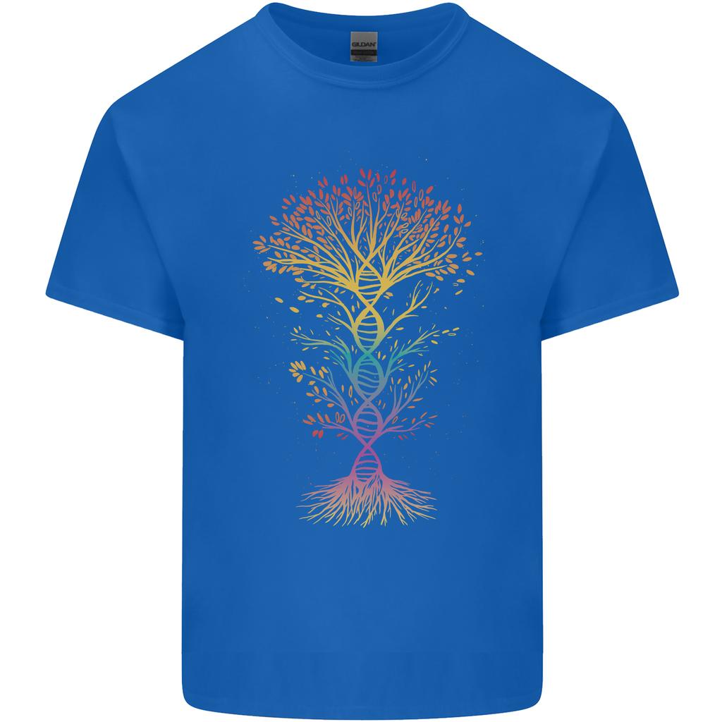 Colourful DNA Tree Biology Science Unisexs Light Cotton TShirt
