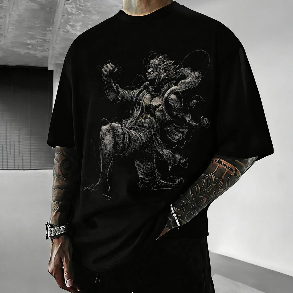 One Piece Anime Luffy Gear5 Print T Shirt Unisex Unisex Cotton Short Sleeve Summer Y2k Graphic Tee Casual Streetwear Oversized Tops