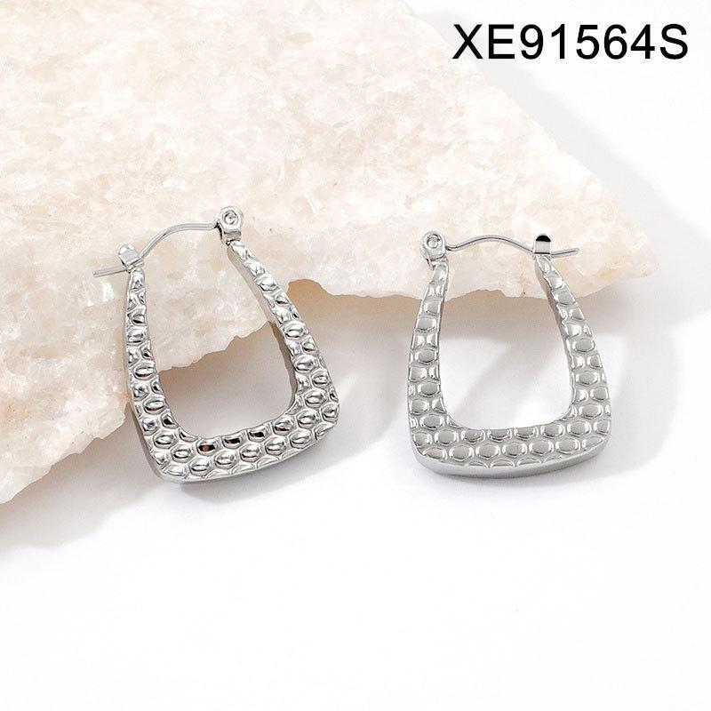 European Luxury 18K Gold-Plated Titanium Steel Earrings