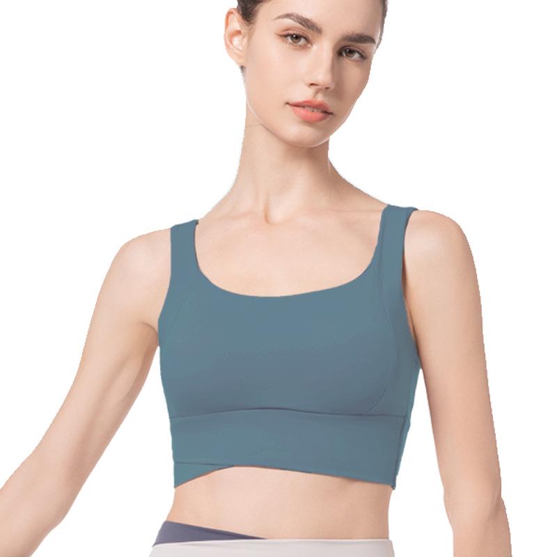 High-Impact Women's Sports Bra: Shockproof, Anti-Sag, Vest-Style with Beautiful Back Design for Yoga and Running